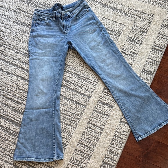 Buckle Women's Blue Flare Jeans - Picture 1 of 6